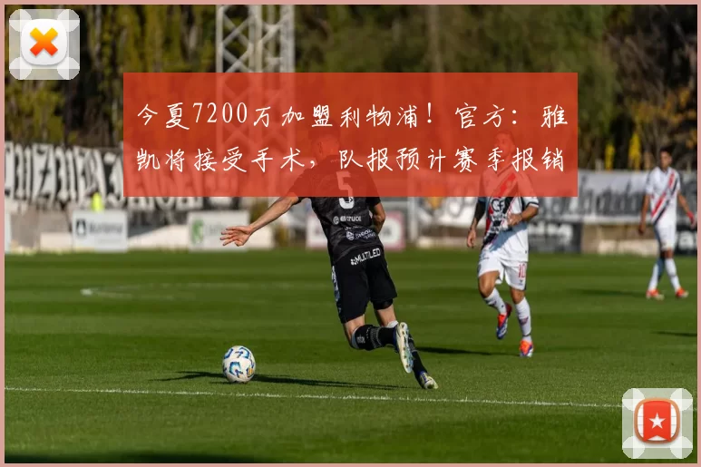 今夏7200万加盟利物浦！官方：雅凯将接受手术，队报预计赛季报销